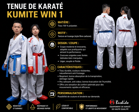 BSI Kimono Bushido “Kumite Fight Set” – Tenue Complète Combat