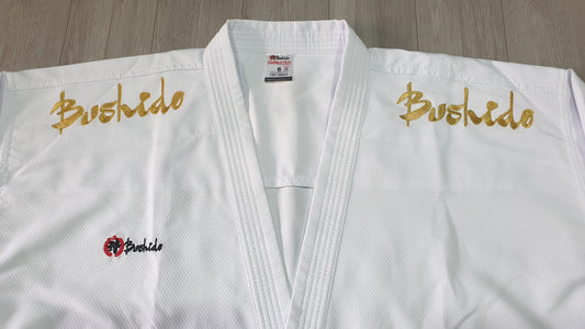 BSI : Kimono Karaté Bushido “Gold Edition” – Broderie Or Signature